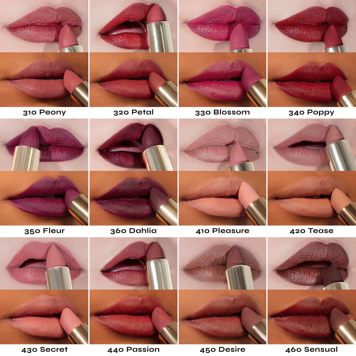 Milani lipstick on model showing natural wear and flattering shade benefit