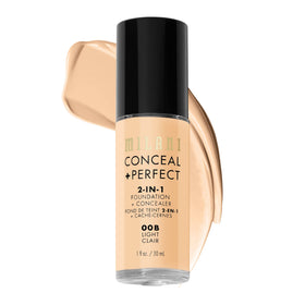 Milani bottle front packaging showing shade and benefit full coverage