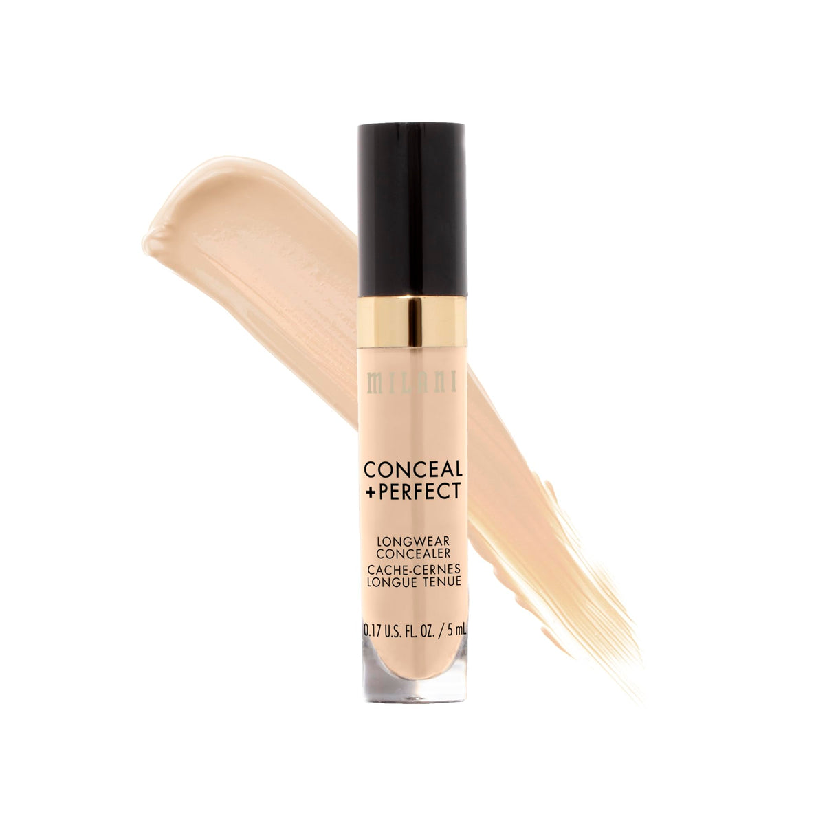 Milani concealer front packaging showing shade and product benefit