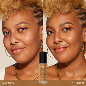 Milani creamy shade swatch texture that blends smoothly for even coverage