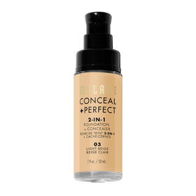 Milani creamy foundation swatch texture showing blendable finish for even coverage