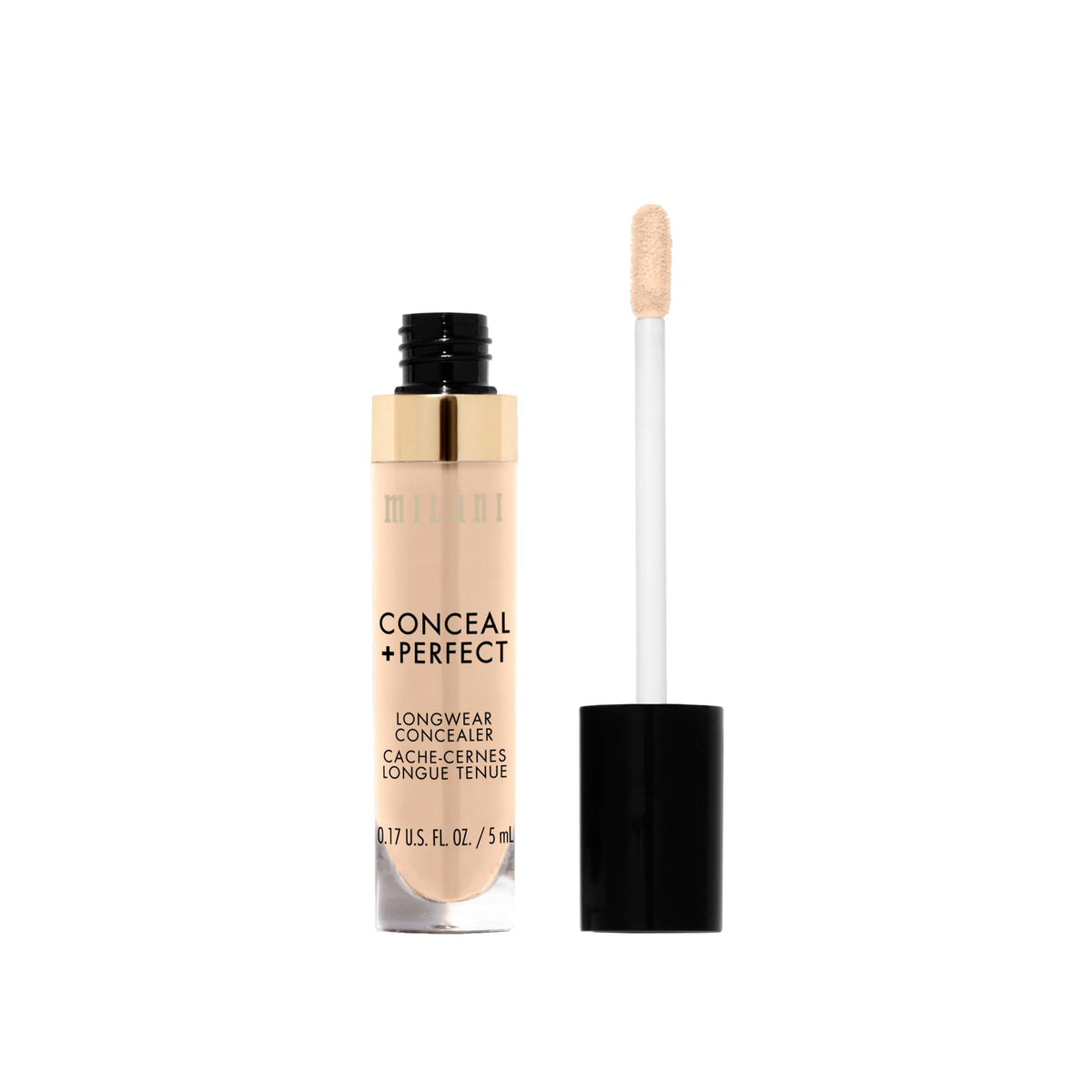 Milani concealer doe-foot applicator for precise, controlled coverage