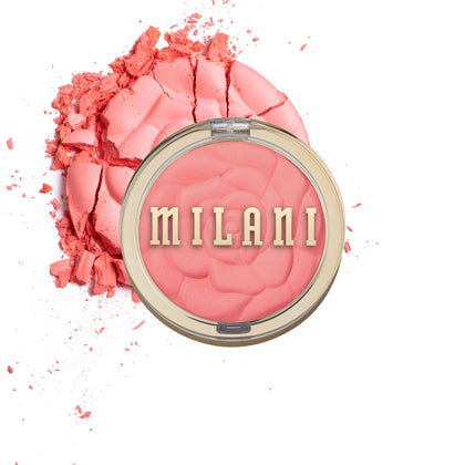 Milani compact front view showing Coral Cove shade and portable design benefit