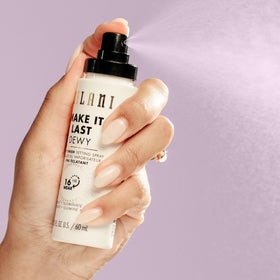 Milani in makeup bag indicating travel-friendly 2.03 fl oz size