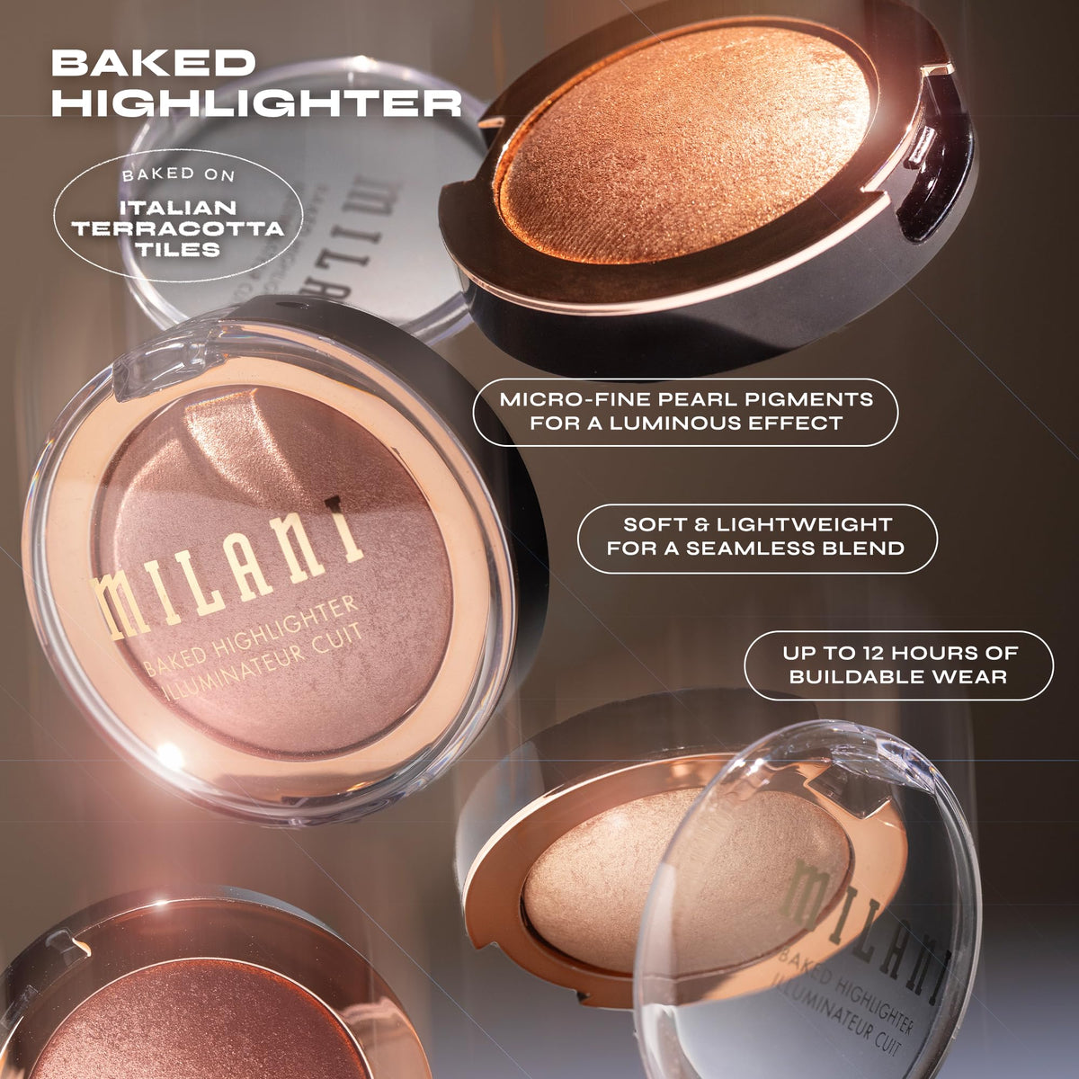 Milani Dolce Perla on cupid's bow demonstrating precise highlight and definition