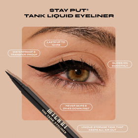 Milani felt tip close-up demonstrating precision for sharp lines and no-skip application