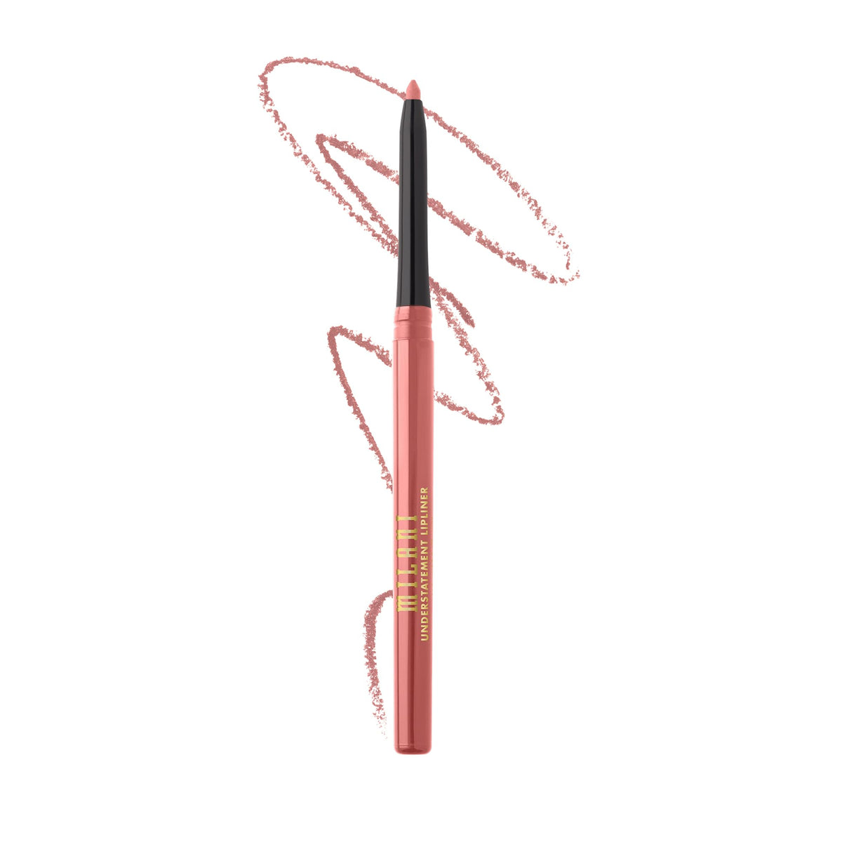 Milani French Rose front view showing sleek retractable pencil and color benefit