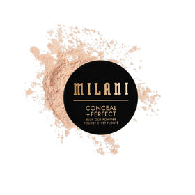 Milani front packaging showing powder jar and netting for easy use