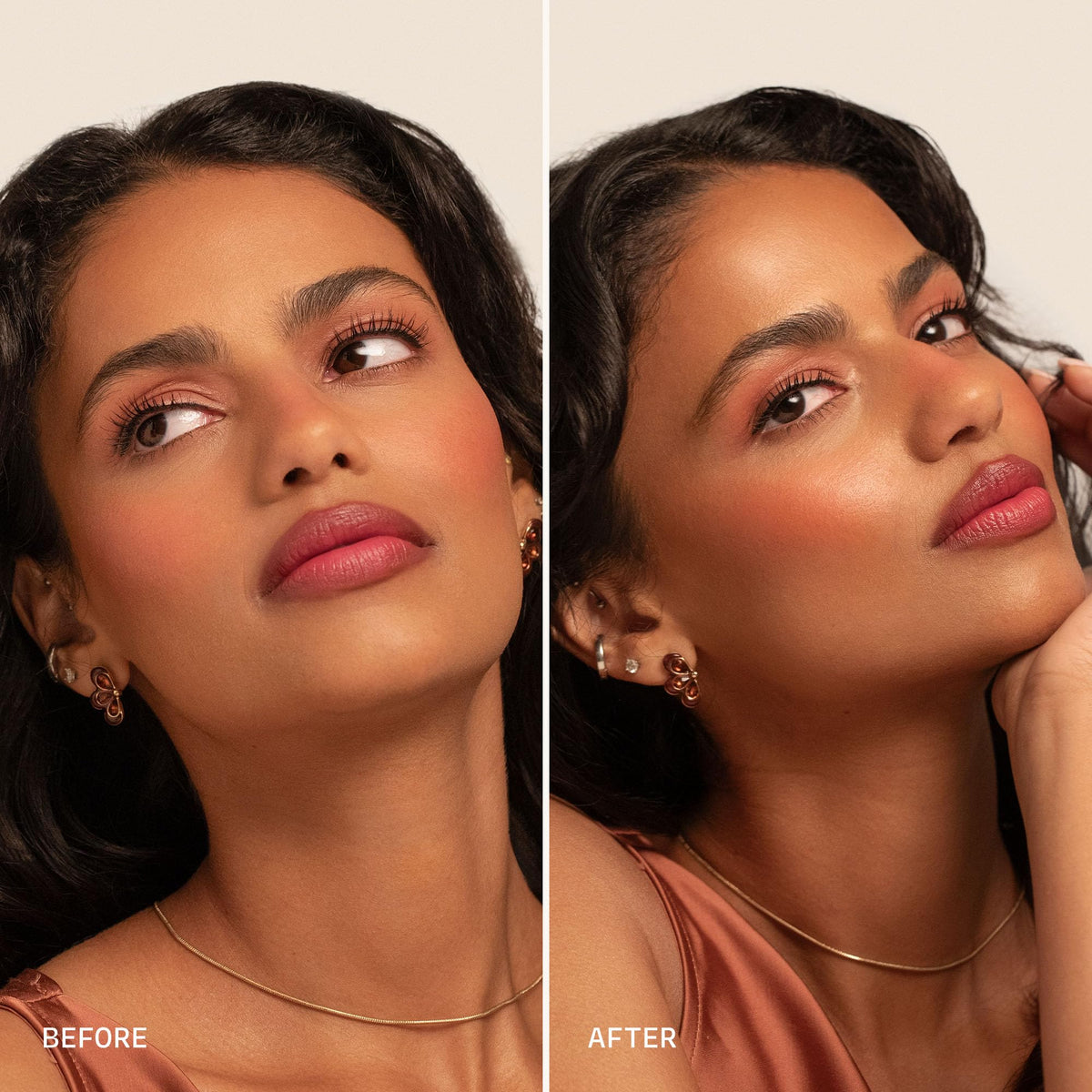 Milani held in hand to show compact size and travel-friendly benefit