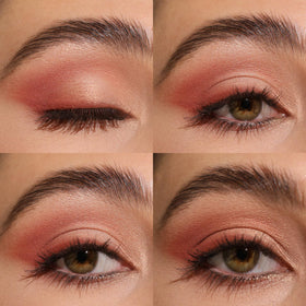 Milani close-up of matte and shimmer pans revealing smooth texture and rich payoff