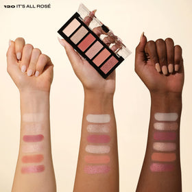 Milani swatches on arm showing true-to-tone pigmentation and blendable finish