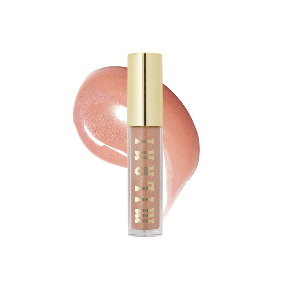 Milani front packaging of Keep It Full Champagne with visible glossy tube, travel-friendly