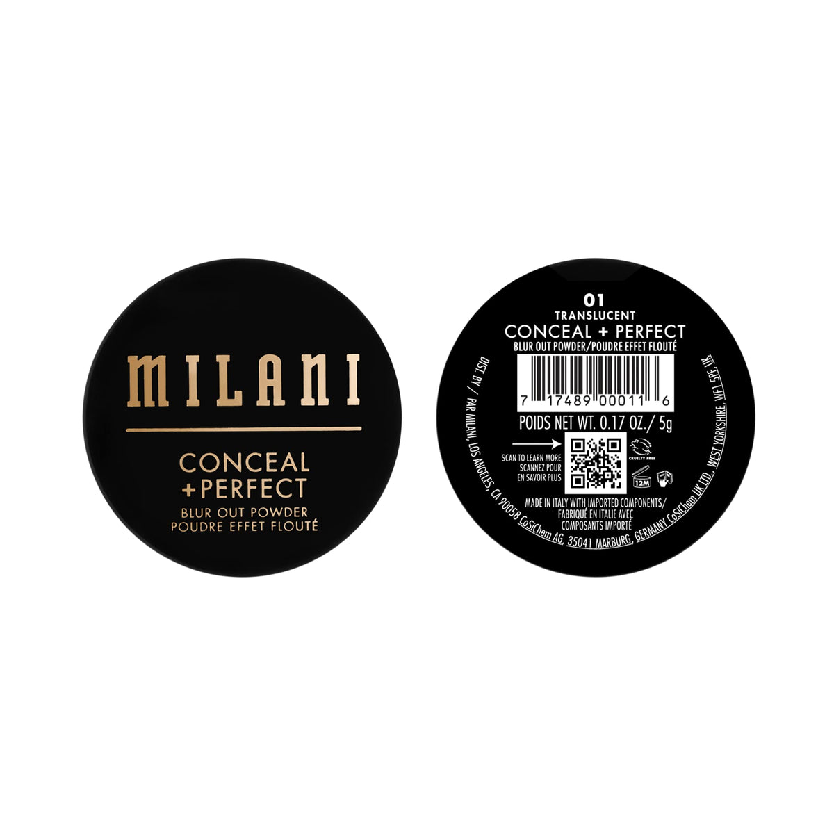 Milani placed in makeup bag lifestyle scene for effortless touch-up benefit