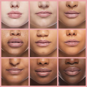 Milani on-model lip close-up showcasing Sparkling Pink creating fuller-looking lips