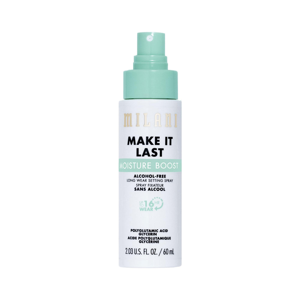Milani front packaging showing bottle and label, conveys trustworthy finish