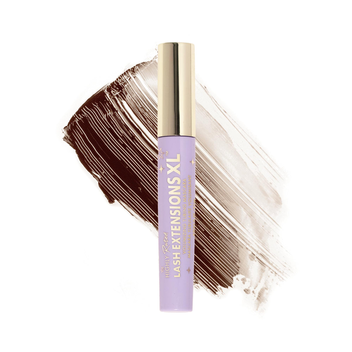 Milani front packaging showing brown mascara tube and branding, ready to apply