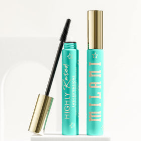 Milani mascara on vanity in bathroom setting for everyday use