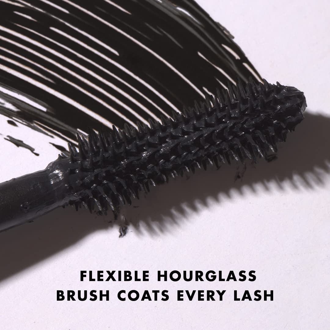 Milani tube open showing creamy black texture and smooth application benefit