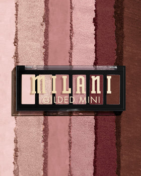 Milani open palette flatlay displaying six coordinated shades for versatile looks
