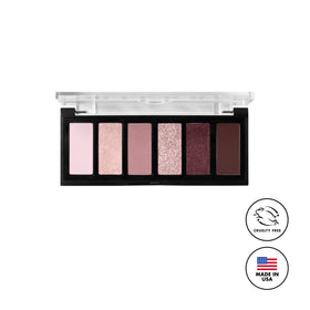 Milani packaging label close-up noting shade names and cruelty-free certification