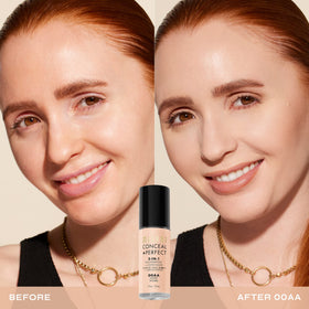 Milani pump dispensing creamy texture for smooth blendability