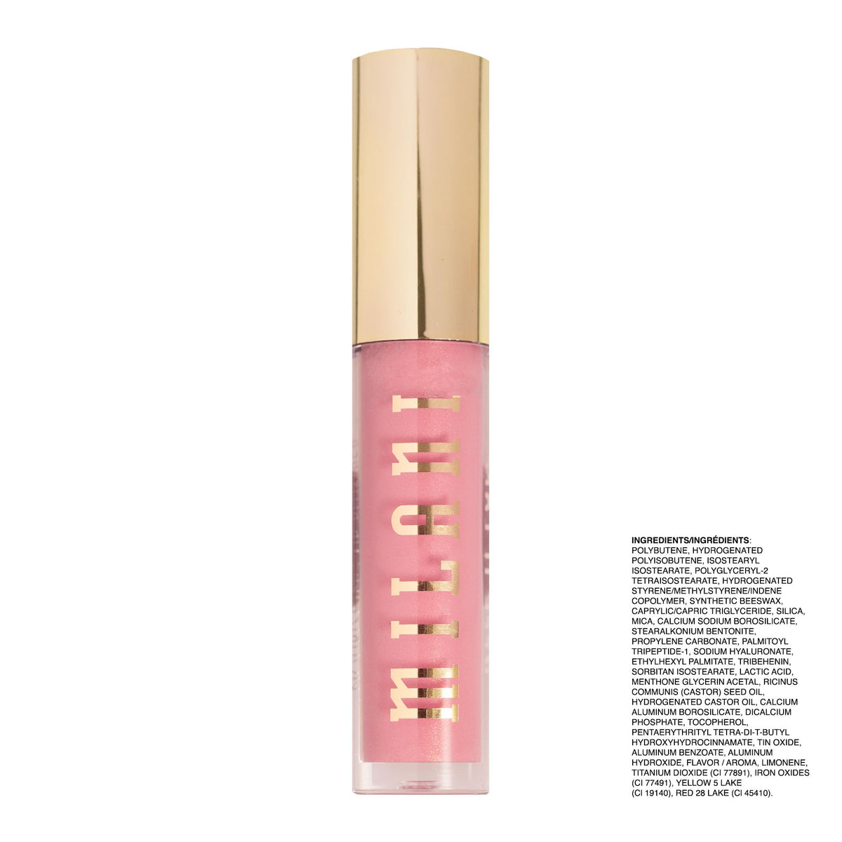 Milani macro of shimmer particles demonstrating light-reflecting finish for dimension