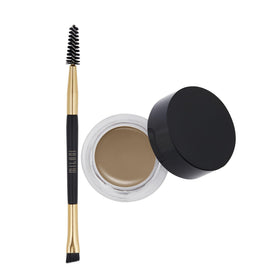 Milani on-model brow application, frames face and enhances features