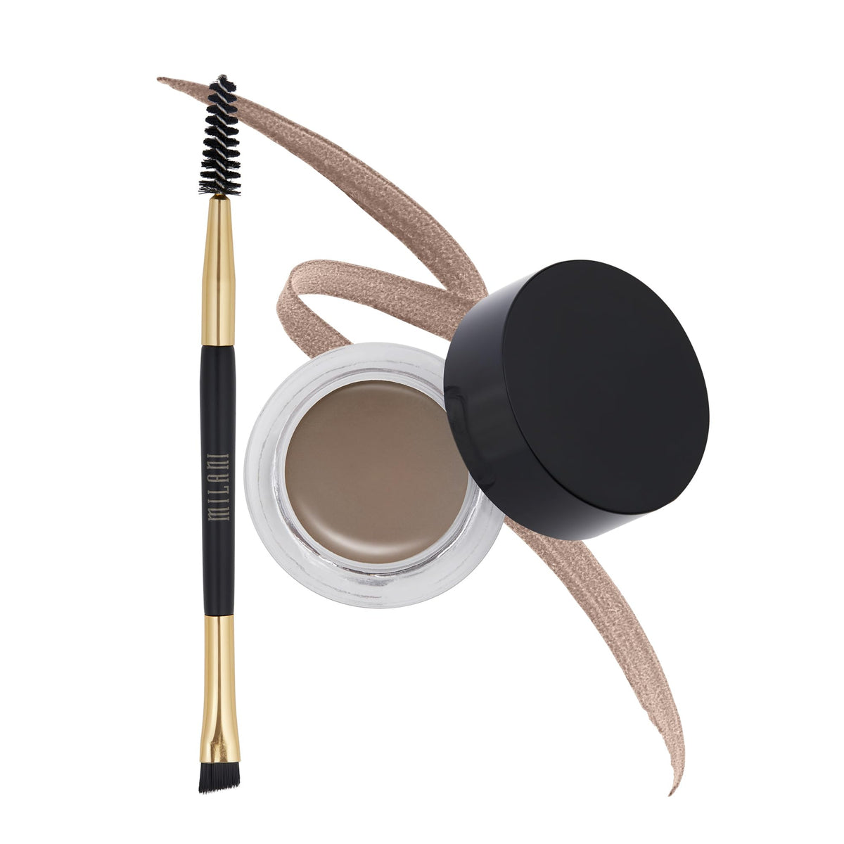 Milani front packaging showing product and shade for neat brows