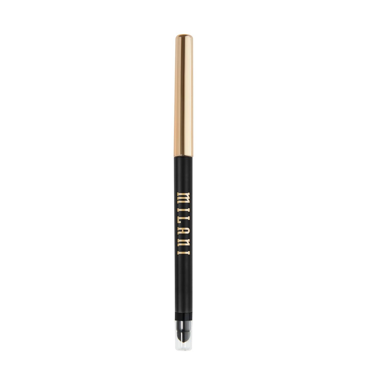 Milani pencil tip close-up highlighting creamy pigment and precision