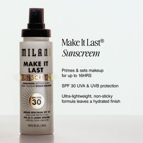 Milani mist texture spraying fine particles for even coverage and lightweight feel