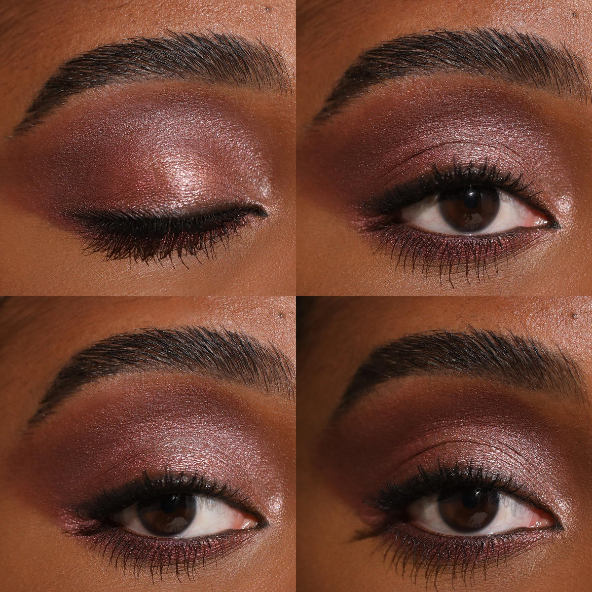 Milani swatch on arm demonstrating rich pigment and blendable payoff