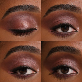 Milani swatch on arm demonstrating rich pigment and blendable payoff