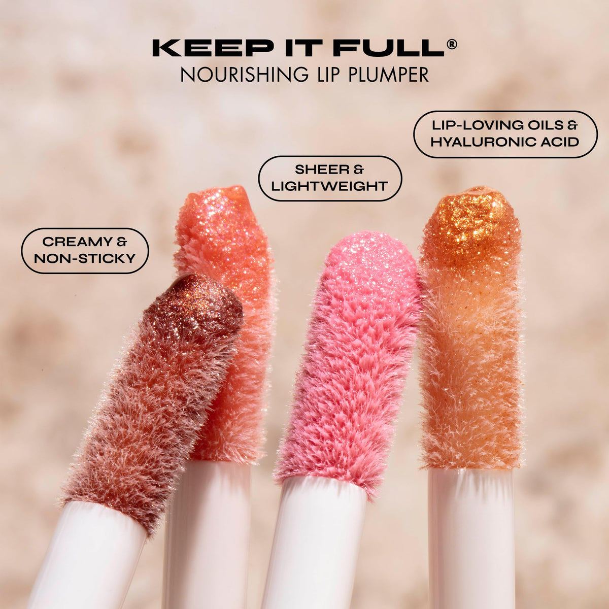 Milani swatch texture on skin showing glossy finish and hydrating effect