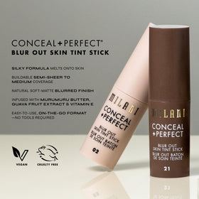 Milani stick held in hand showing travel-ready, on-the-go touch-up benefit
