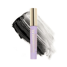 Milani mascara front packaging showing bold black tube and product name benefit: striking shelf appeal