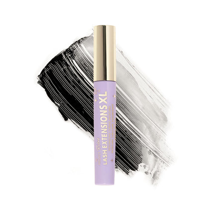 Milani mascara front packaging showing bold black tube and product name benefit: striking shelf appeal