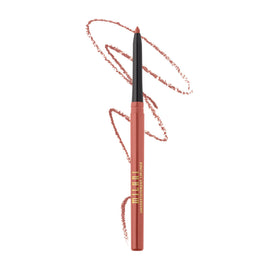Milani front view of lipliner pencil showing packaging and shade suggestion benefit defining lips