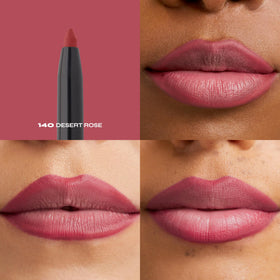 Milani close-up of retractable pencil tip illustrating creamy glide benefit