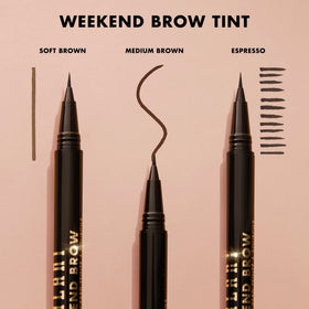 Milani medium brown swatch on skin showing true color payoff and blending benefit