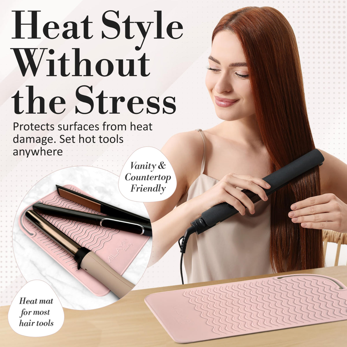 Milaya Beauty close-up silicone texture prevents slipping