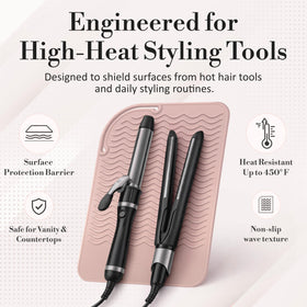 Milaya Beauty flat iron and curling iron kept steady together