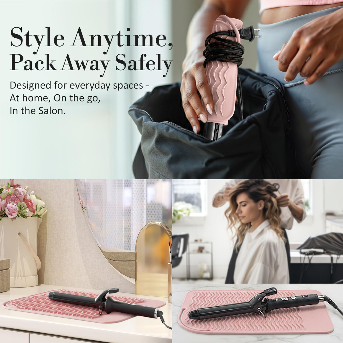 Milaya Beauty mat beside ruler showing 7.5 by 11 inches