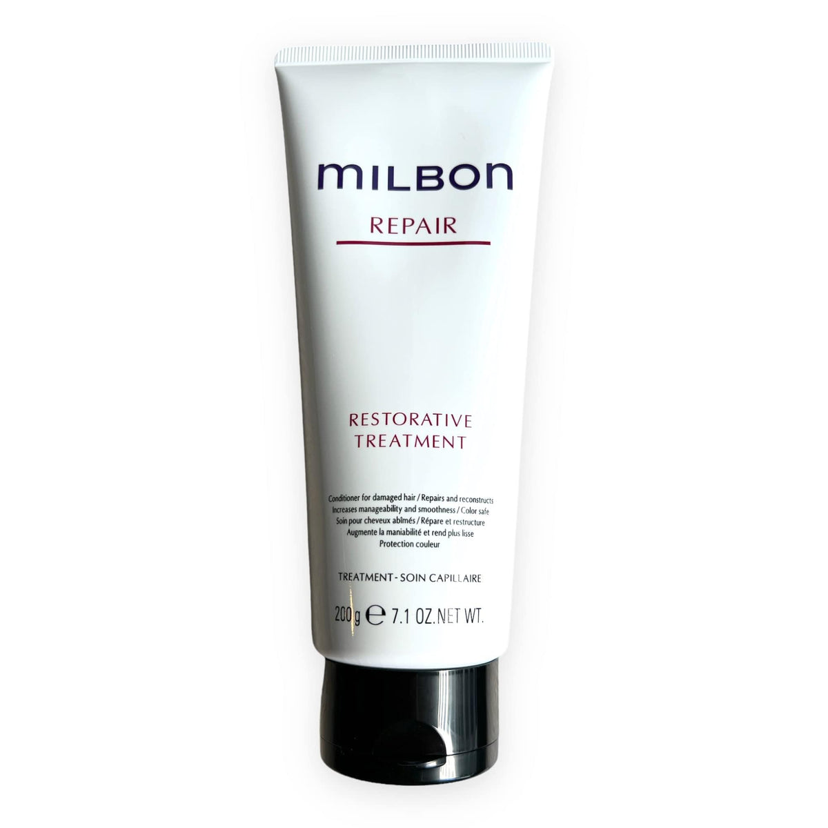 Milbon cream texture close-up highlighting rich consistency for deep nourishment