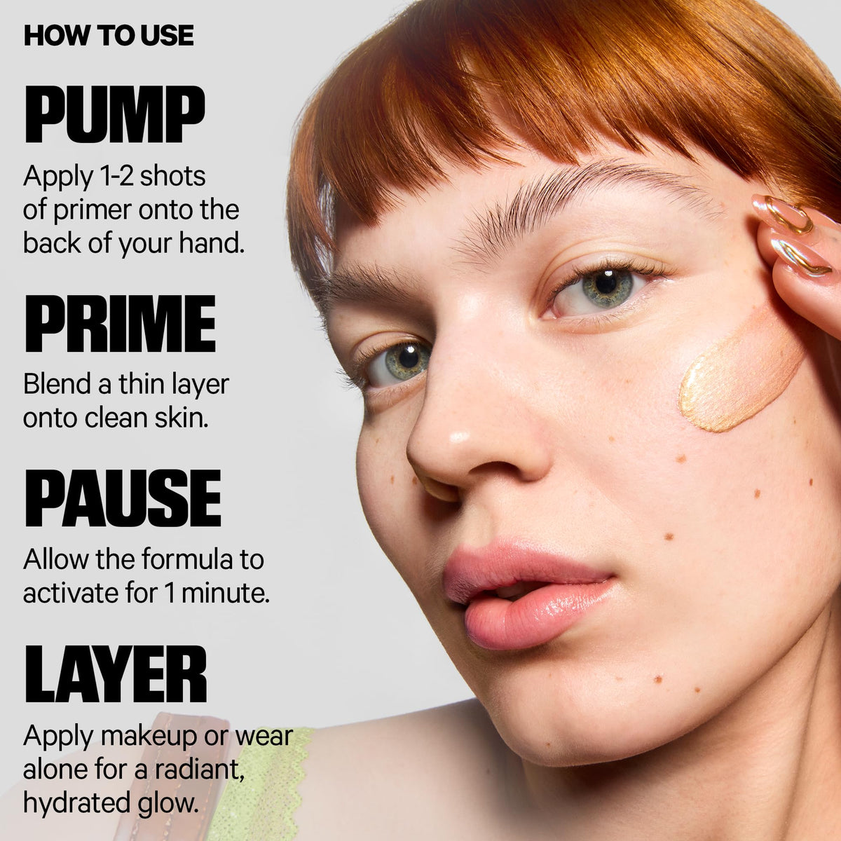 Milk Makeup ingredient label close-up highlighting hyaluronic acid and blue agave for hydration and grip