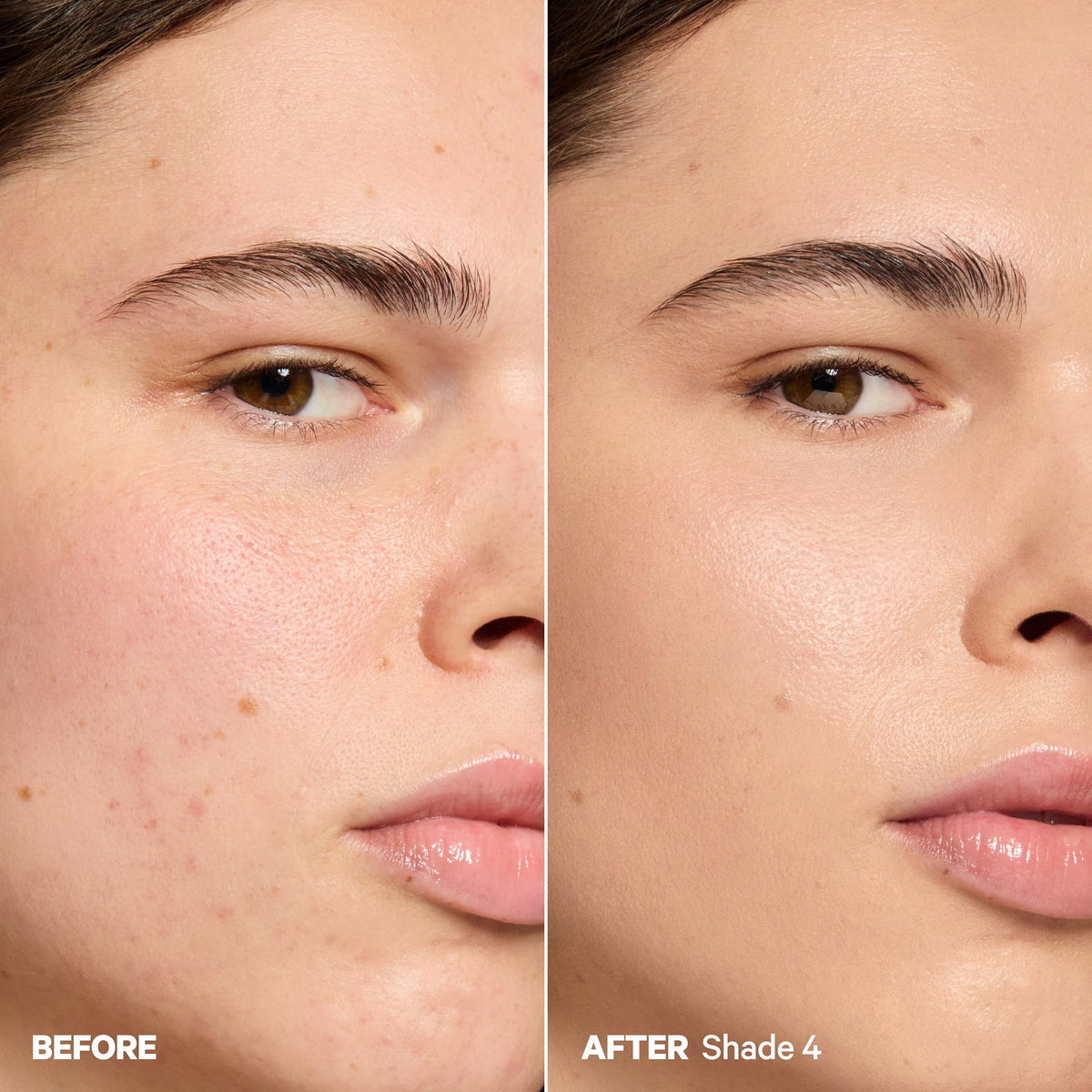 Milk Makeup being blended on face with fingers for a natural, dewy result