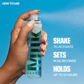Milk Makeup used between makeup layers, helps set foundation and eyeshadow