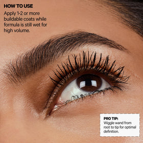 Milk Makeup applied in daytime scene for natural, clump-free definition and comfort