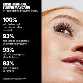 Milk Makeup flexible wand demonstrating reach to inner and lower lashes for definition