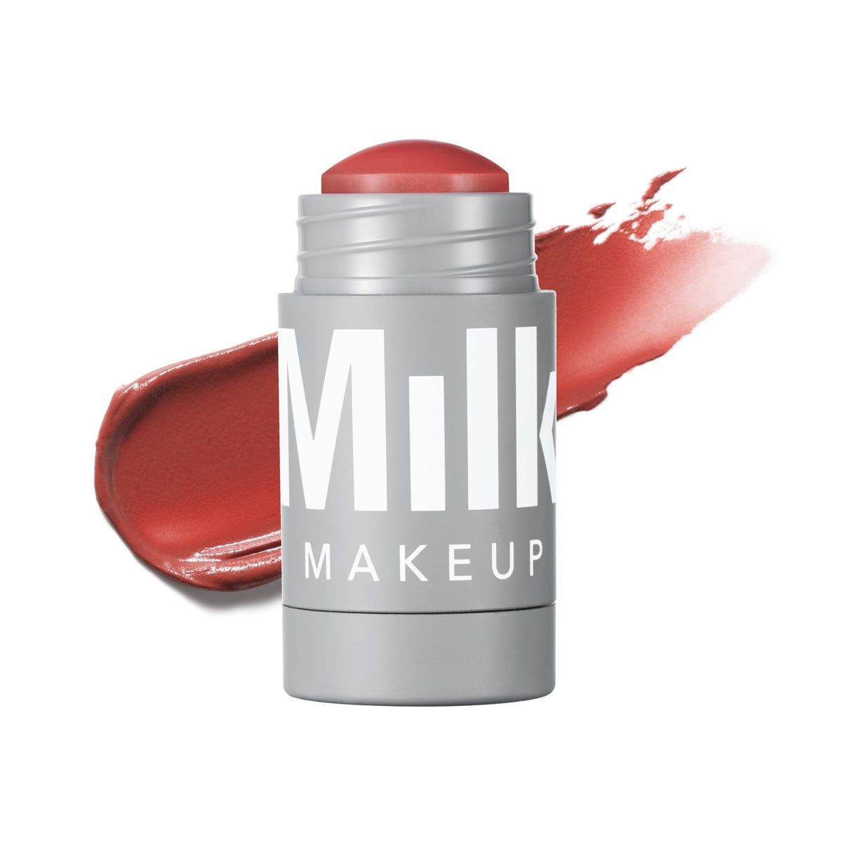 Milk Makeup Lip + Cheek Stick front packaging shows shade and compact design benefit