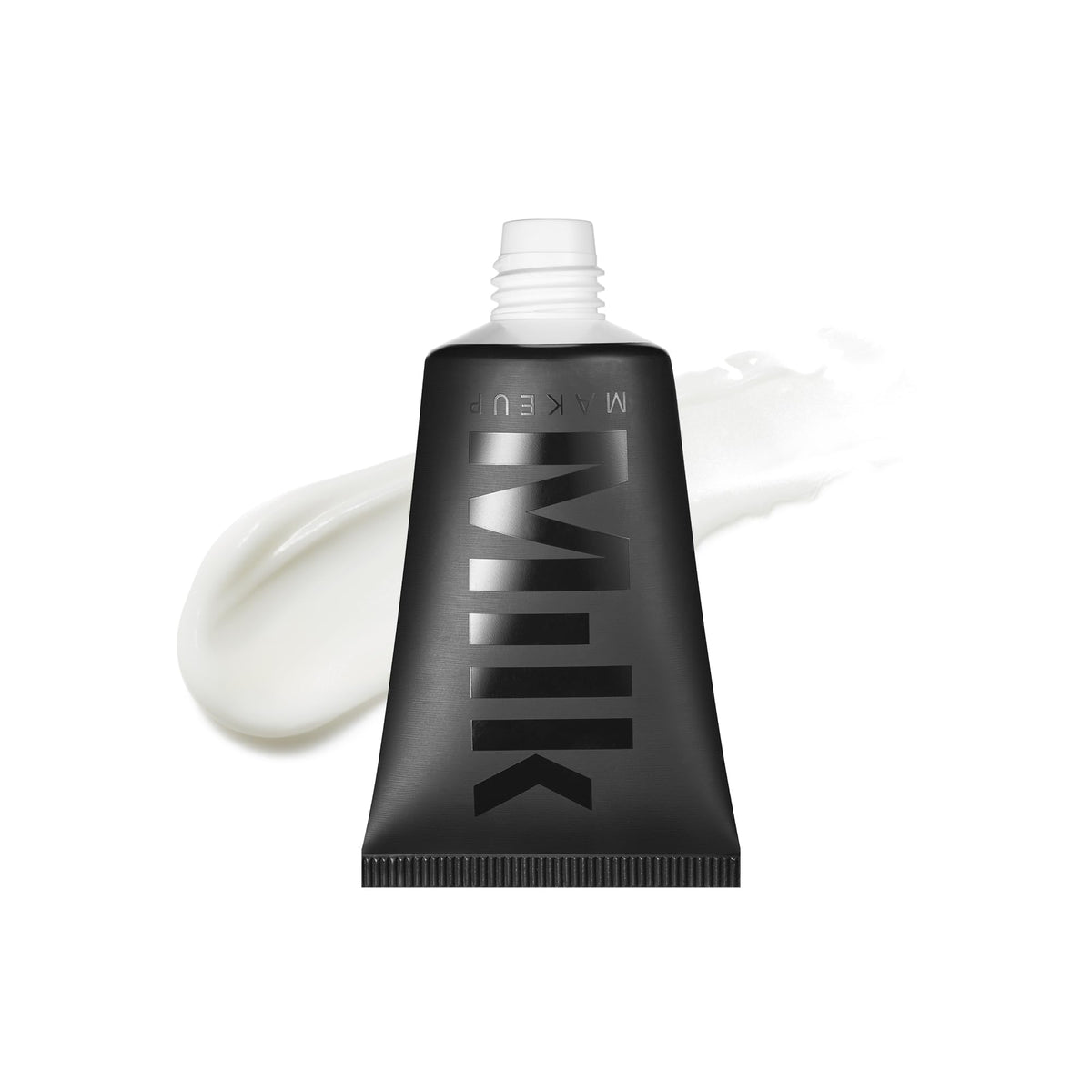 Milk Makeup front packaging showing compact primer tube and clean design benefit: clear product ID